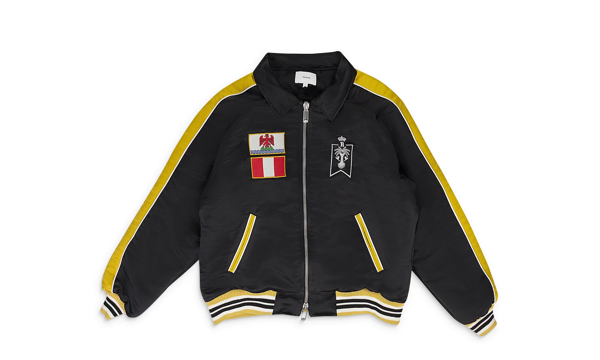 Le Soleil Satin Bomber "Black" RHSS24JA02613857 BLM