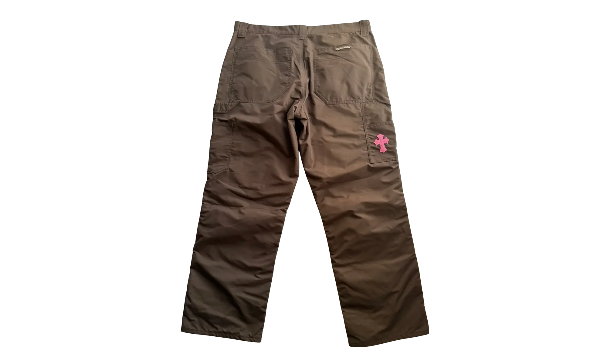Leather Carpenter Nylon Pants "Brown" CHRM0425 - Image 2