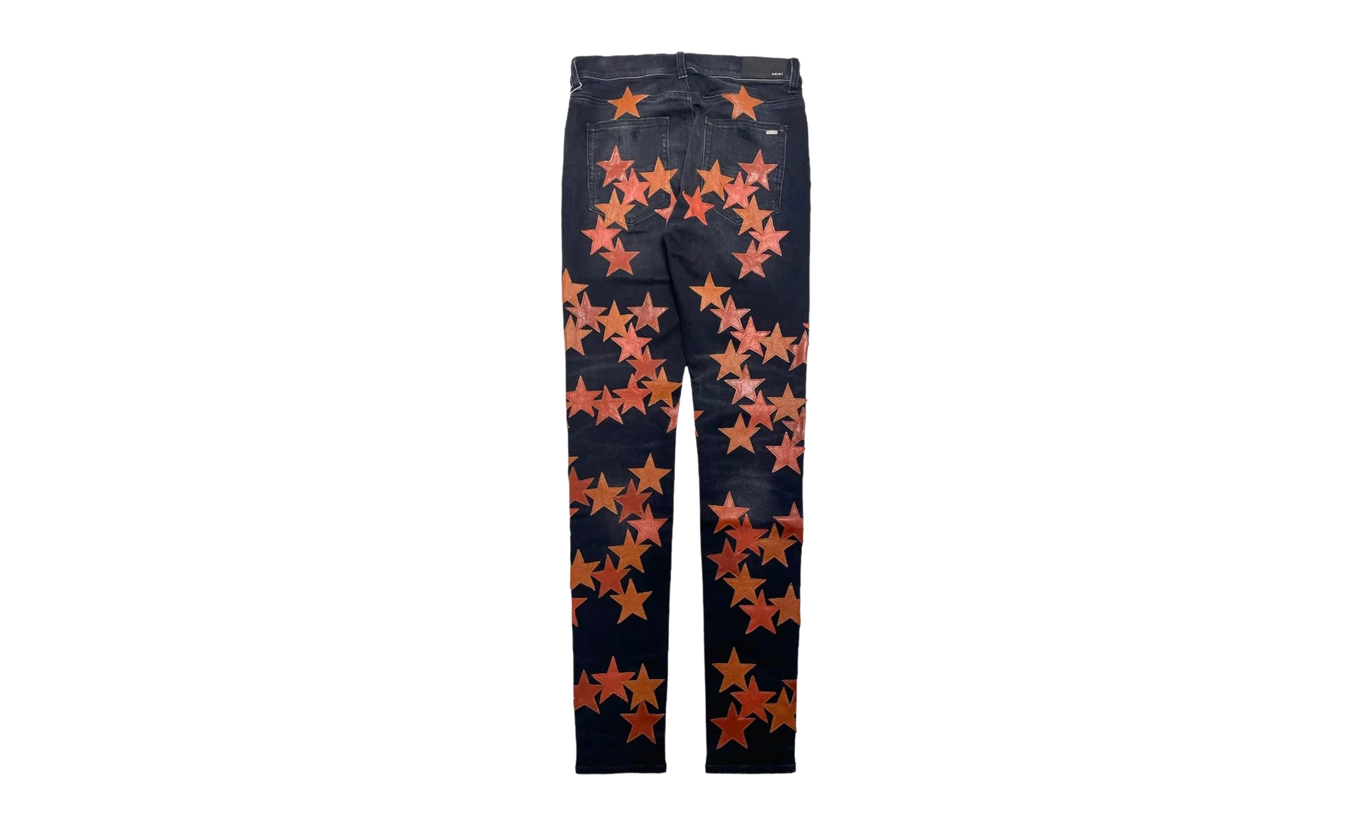 Leather Star Patch Jeans "Chemist - Aged Black" SS22MDS022 23 - Image 2