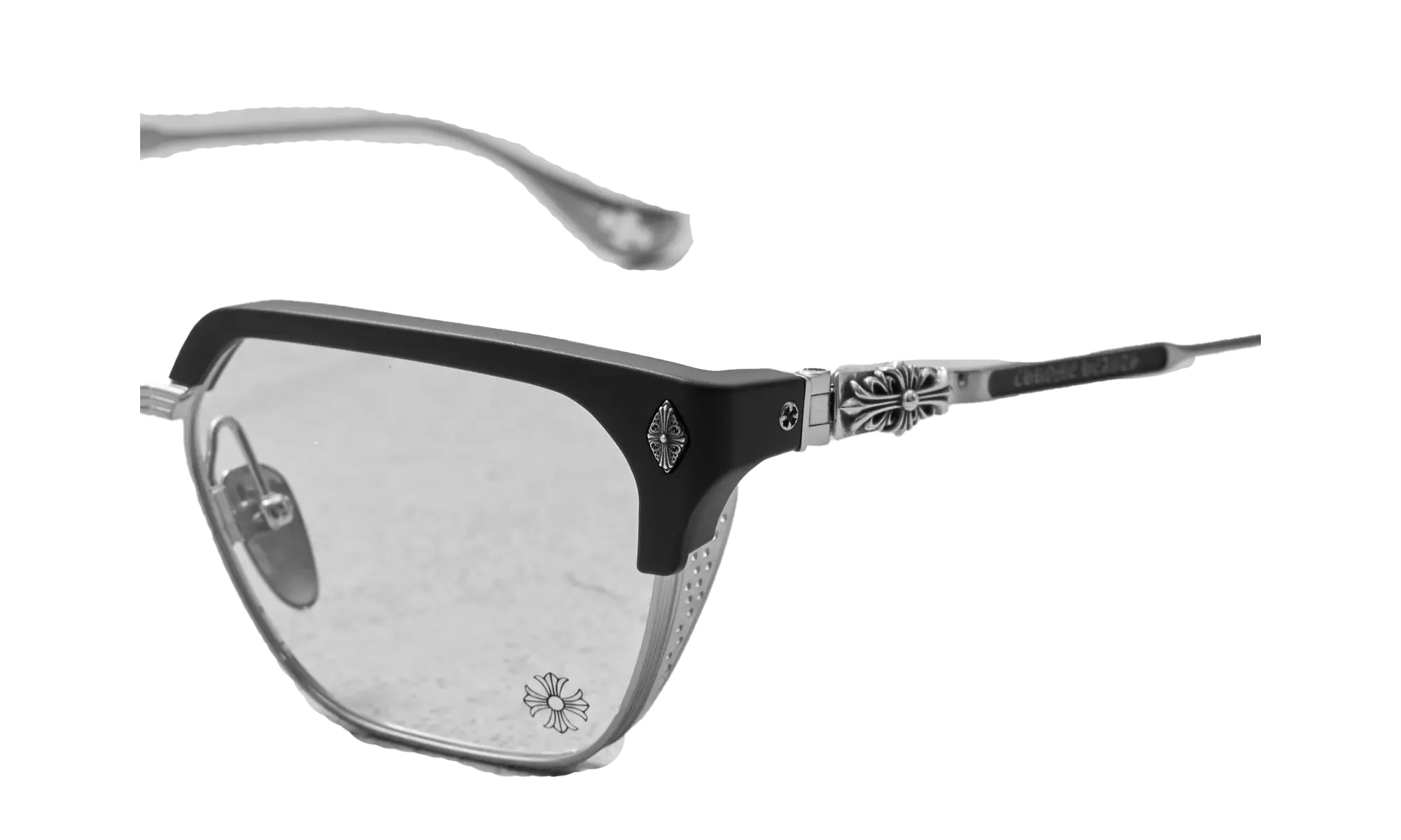 LGMA Glasses "Matte Black - Brushed Silver" CHRM0441 - Image 2