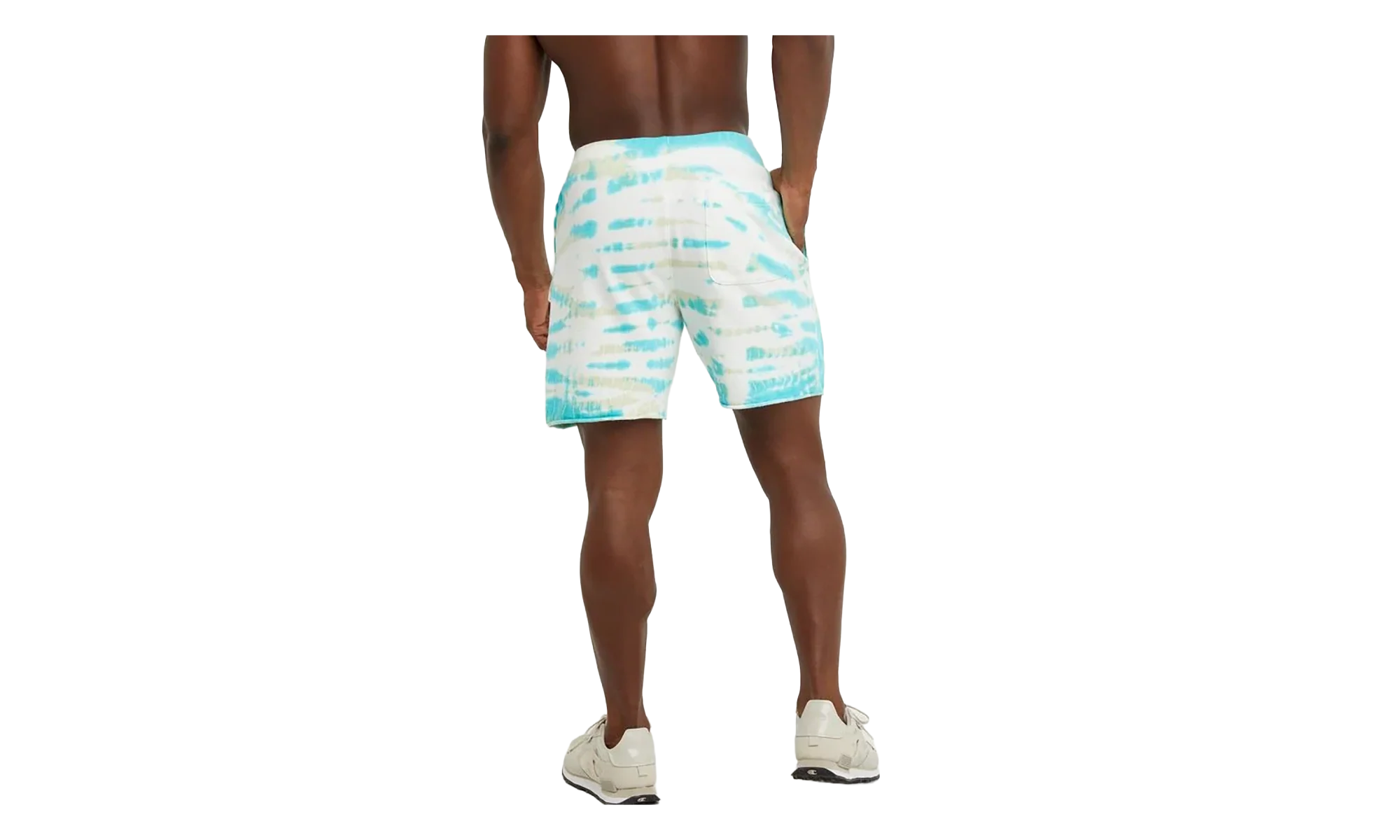 Lightweight Fleece Shorts "Wave Dye Portal Teal" 83140 586529AJGJ - Image 2