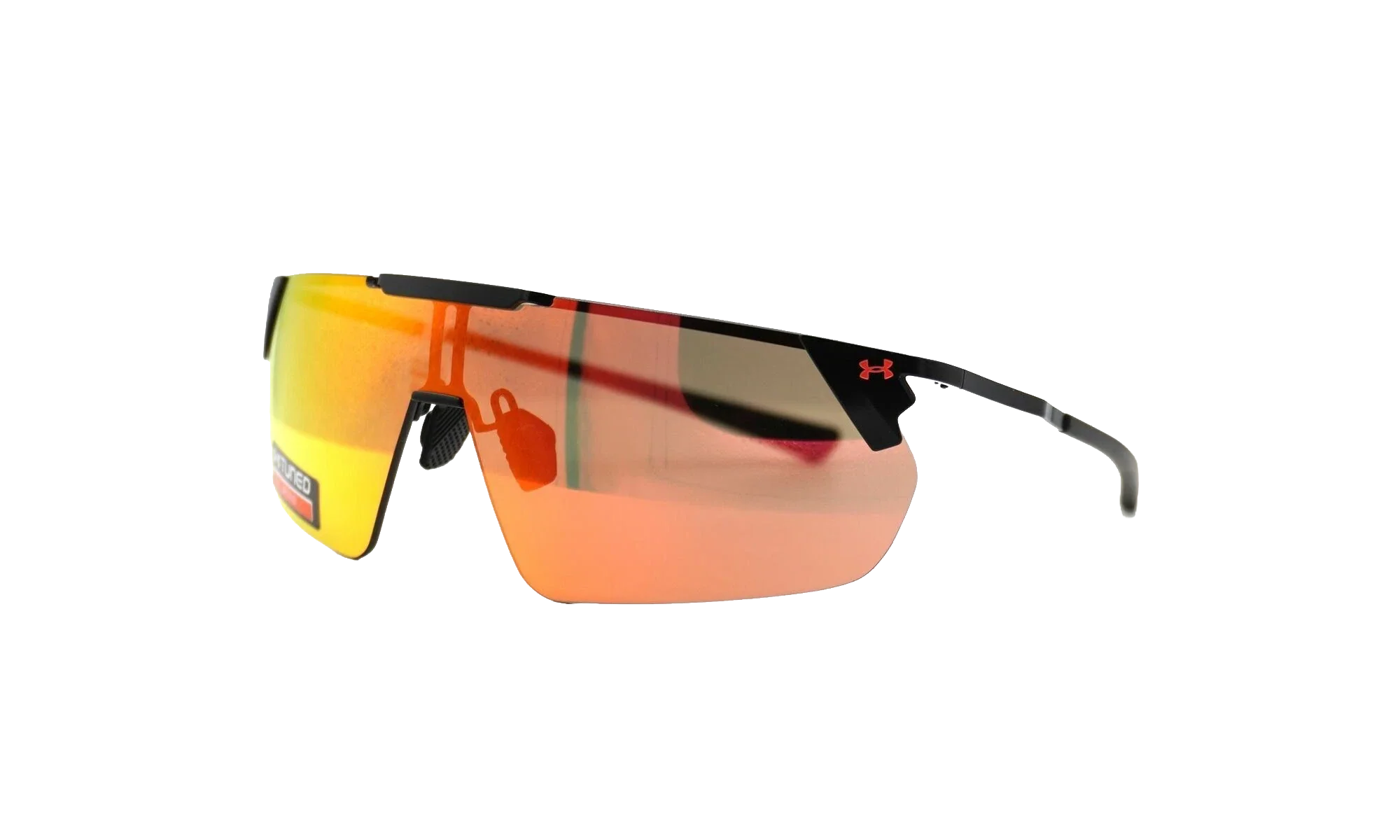 Litewire Shield Sunglasses "Rose Brown Beta Red Mirror - Satin Black" 8600135 010153 - Image 2