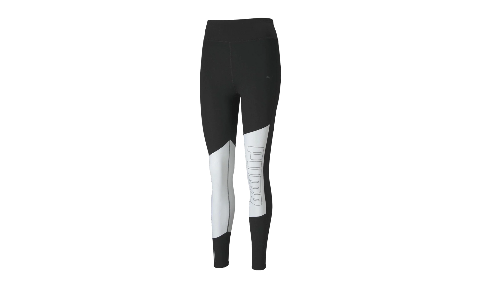 Logo 7/8 Graphic Tight WMNS "Puma Black / Puma White / Silver Print" 518337 10