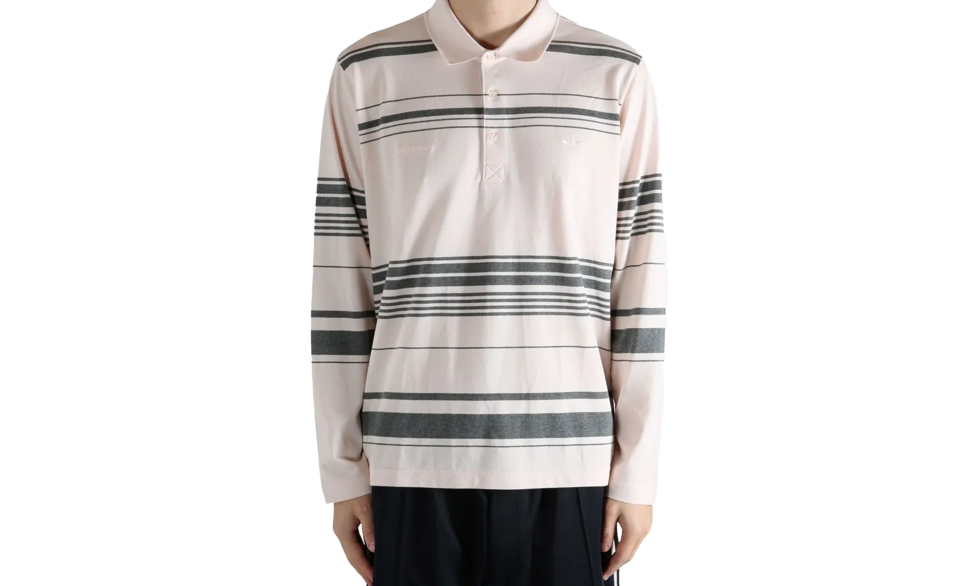 Long Sleeve Polo "Wales Bonner - Wonder Quartz" KB2298 - Image 2
