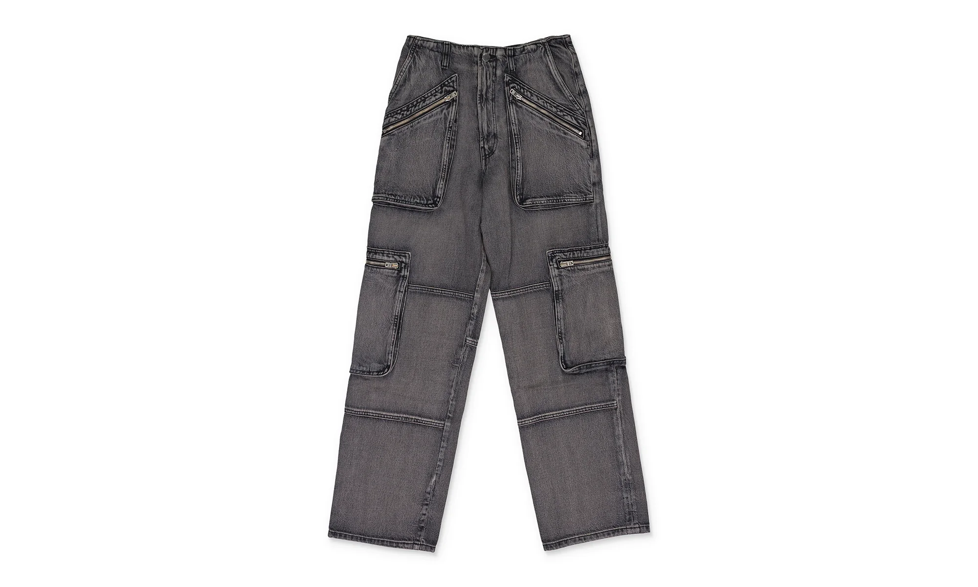 Loose Straight Cargo Pants Wmns "Black" PF22WDF019_BLACK