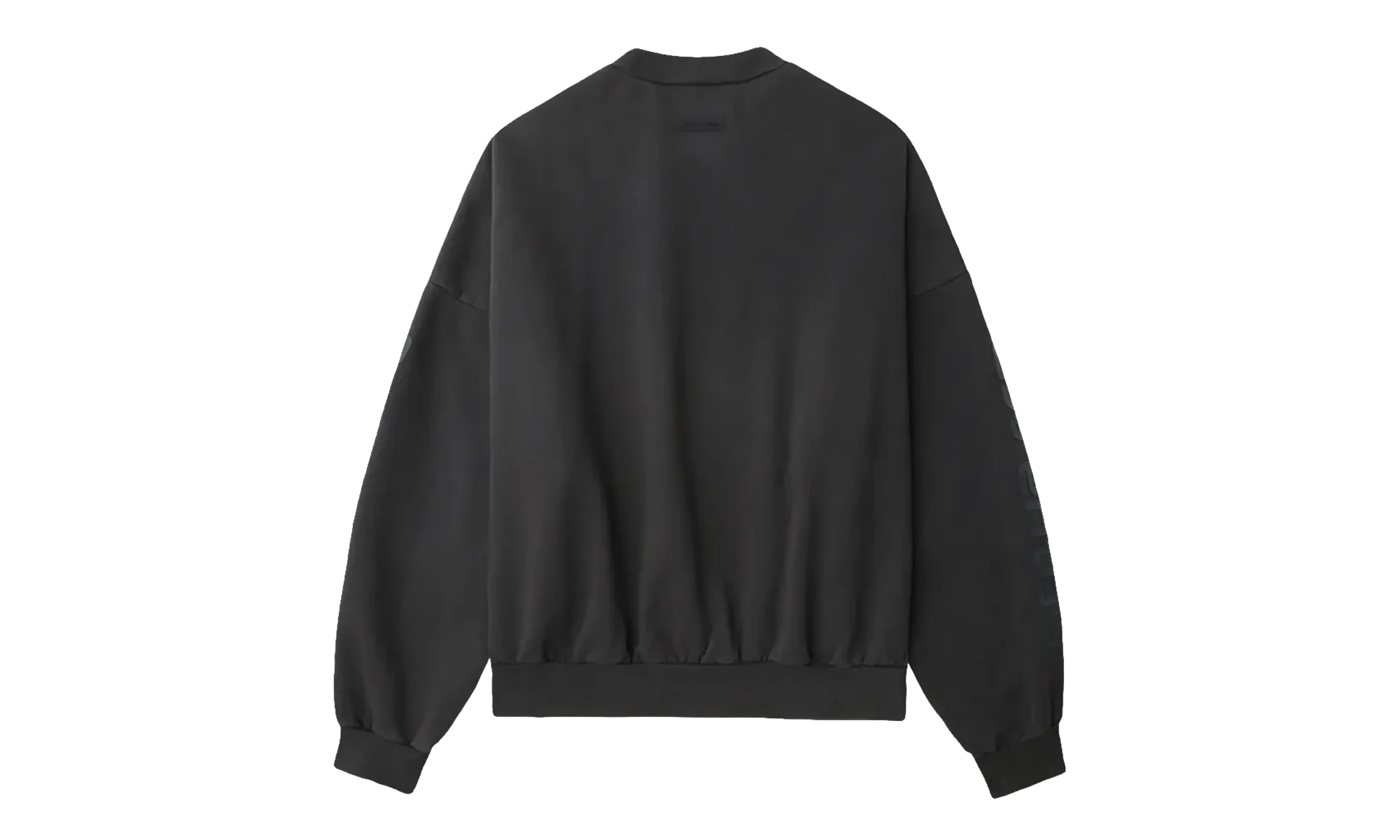 Los Angeles Heavy Fleece Cropped Sweatshirt "Vintage Black" 192HO256893F - Image 2