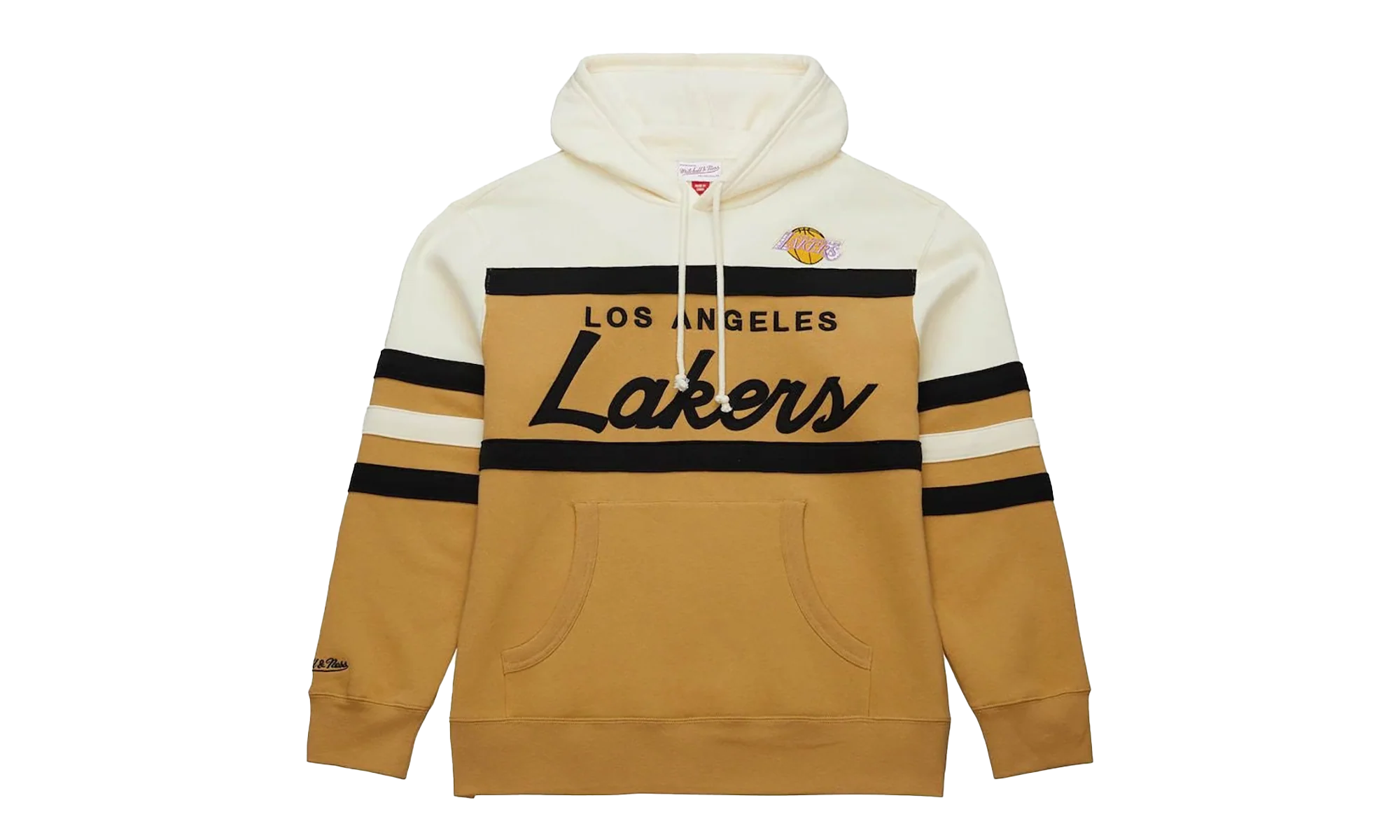 Los Angeles Lakers Coach Pullover Hoodie "Brown / Beige" TH6293-LALTNCR