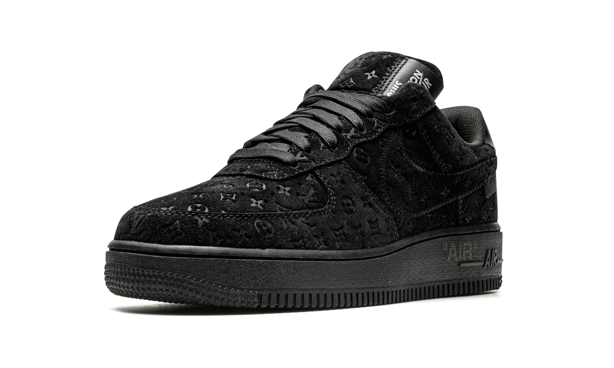 Louis Vuitton Air Force 1 Low "Virgil Abloh - BLACK/BLACK" 1A9VD6 - Image 4