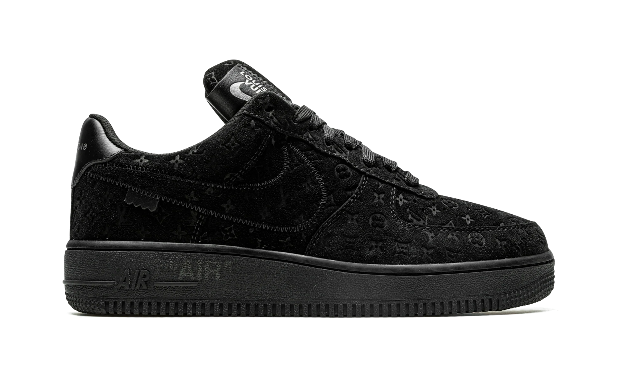 Louis Vuitton Air Force 1 Low "Virgil Abloh - BLACK/BLACK" 1A9VD6 - Image 6