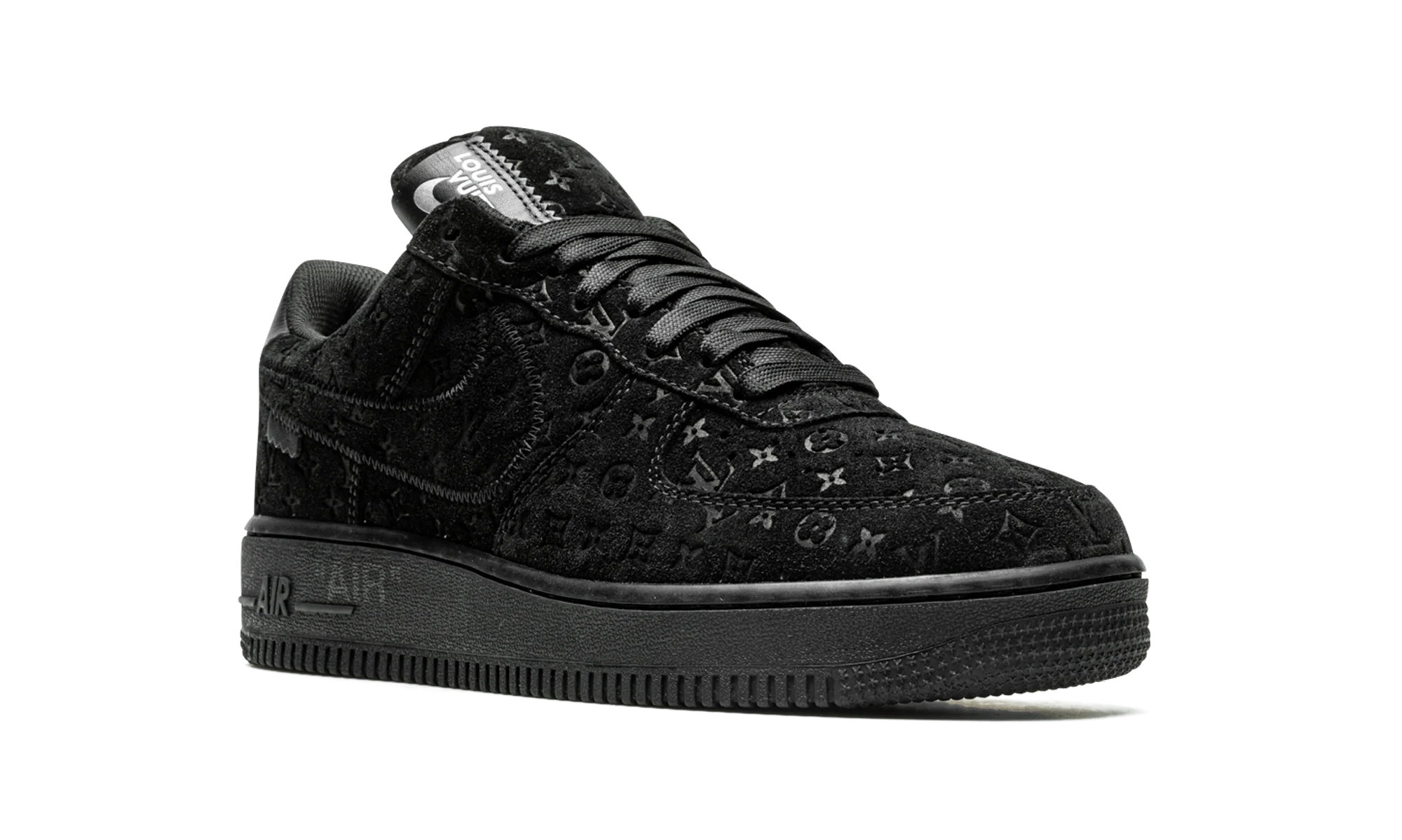 Louis Vuitton Air Force 1 Low "Virgil Abloh - BLACK/BLACK" 1A9VD6 - Image 7
