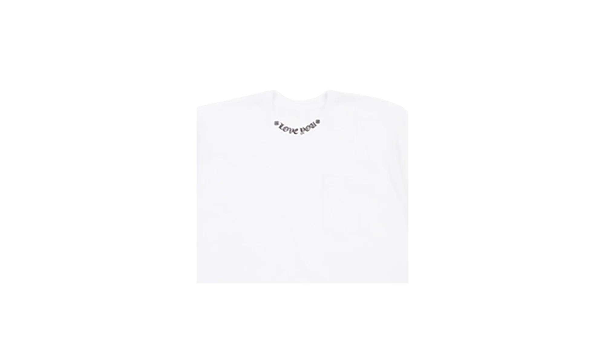 LOVE YOU Kneck logo Tee "White" CHRM0460 - Image 2