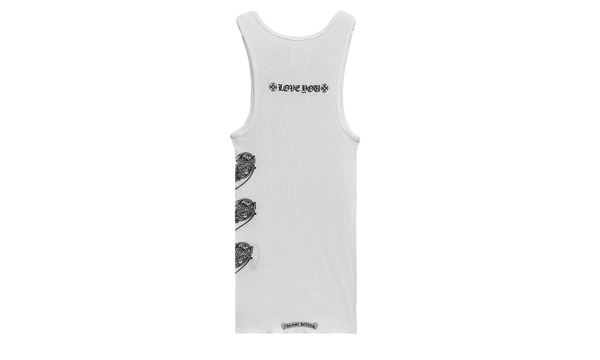 Love You Rib Tank "White" CHRM0501 - Image 2