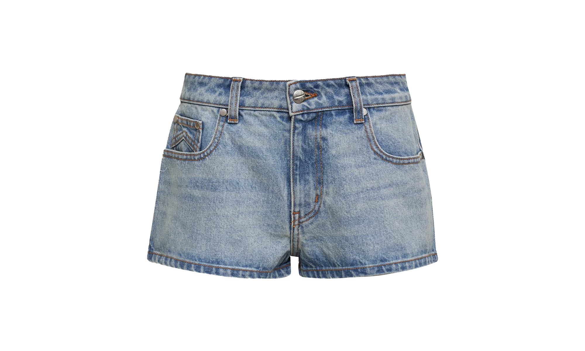 LOW-WAIST DENIM SHORTS "INDIGO" RHSS24SH21012305 LIG