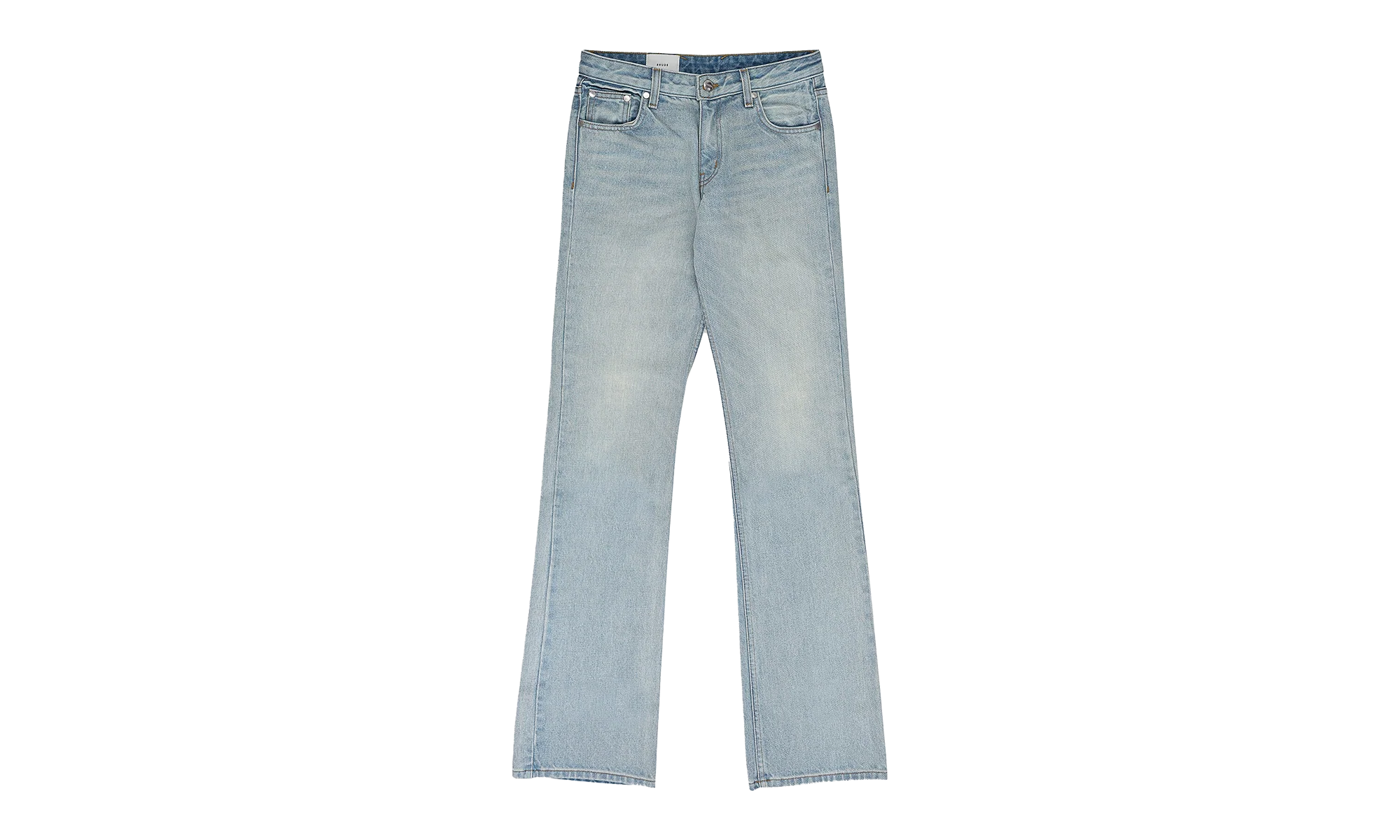 LOW-WAIST FLARE DENIM BOOTCUT JEANS "INDIGO" RHSS24PA20012305 LIG