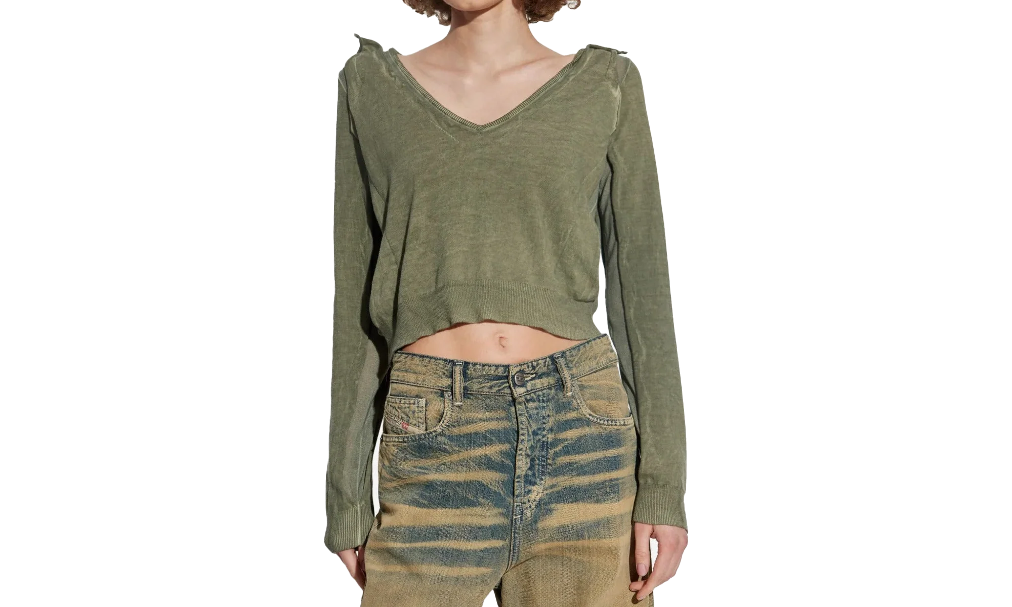 M-Debi Knitwear "5AFA LEAF/GREEN" A19663 0CBDS 5AFA - Image 2