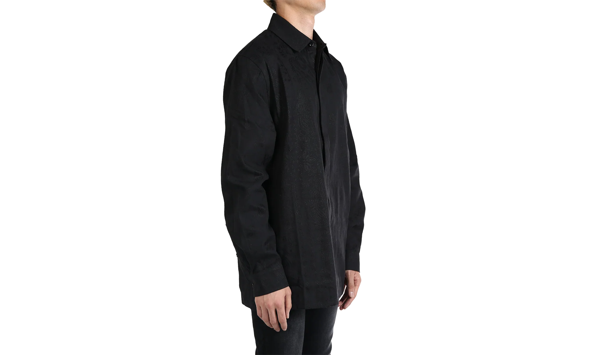 MA Bandana Linen Shirt "001 BLACK" AMSTOS1008 - Image 2
