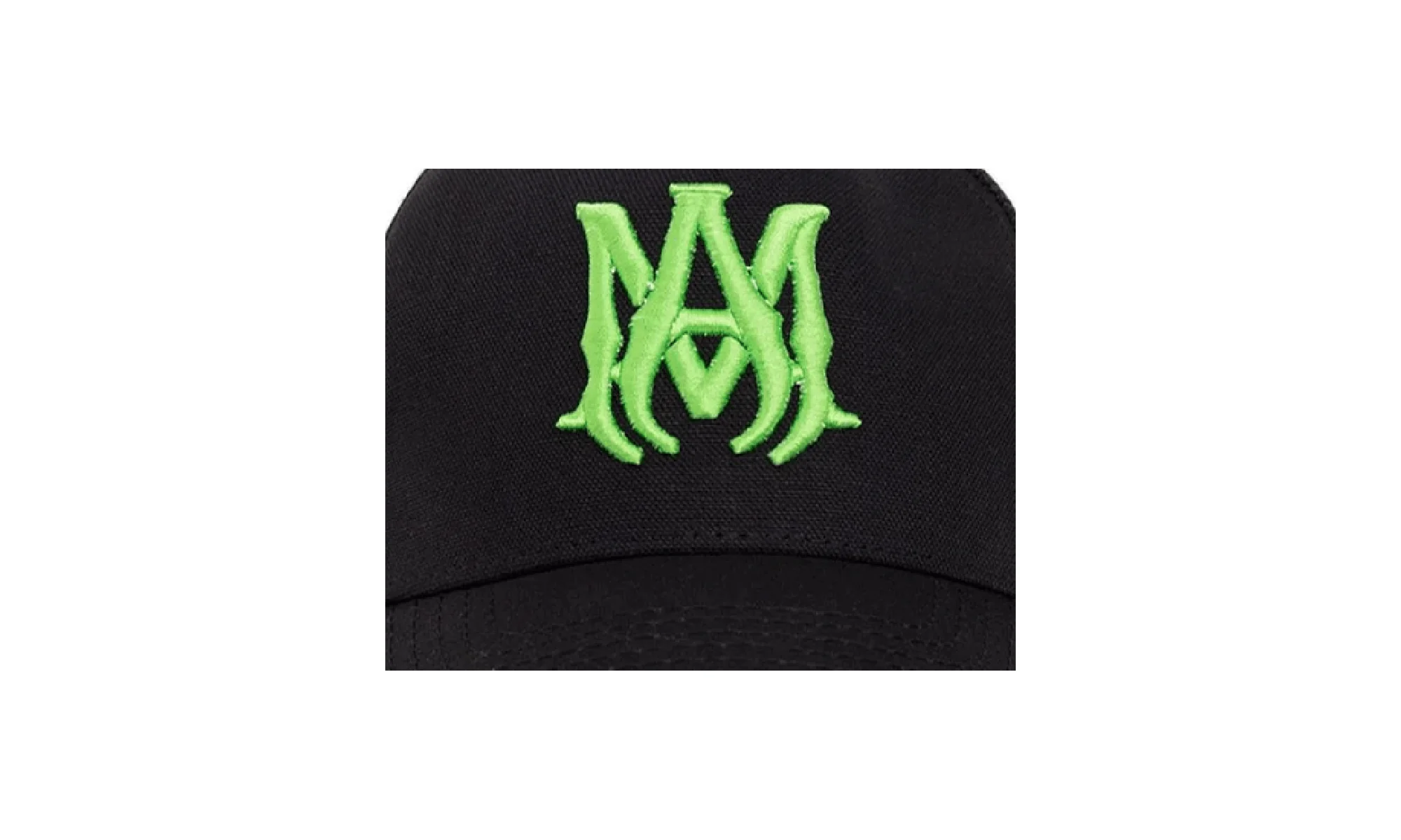 MA Logo Trucker Hat "Black Neon Green" MDS357 002 - Image 2