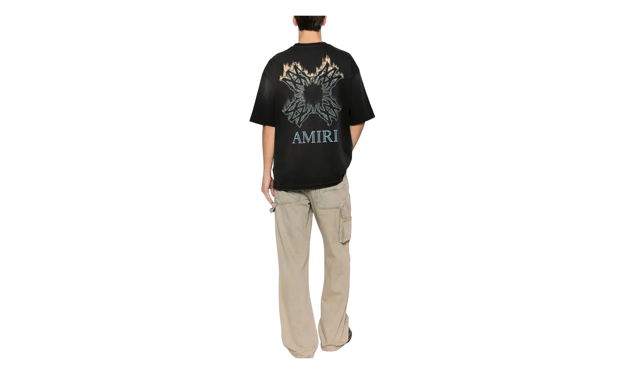 MA Quad Flames Tee "Black" AMTOJR1112 001 - Image 2