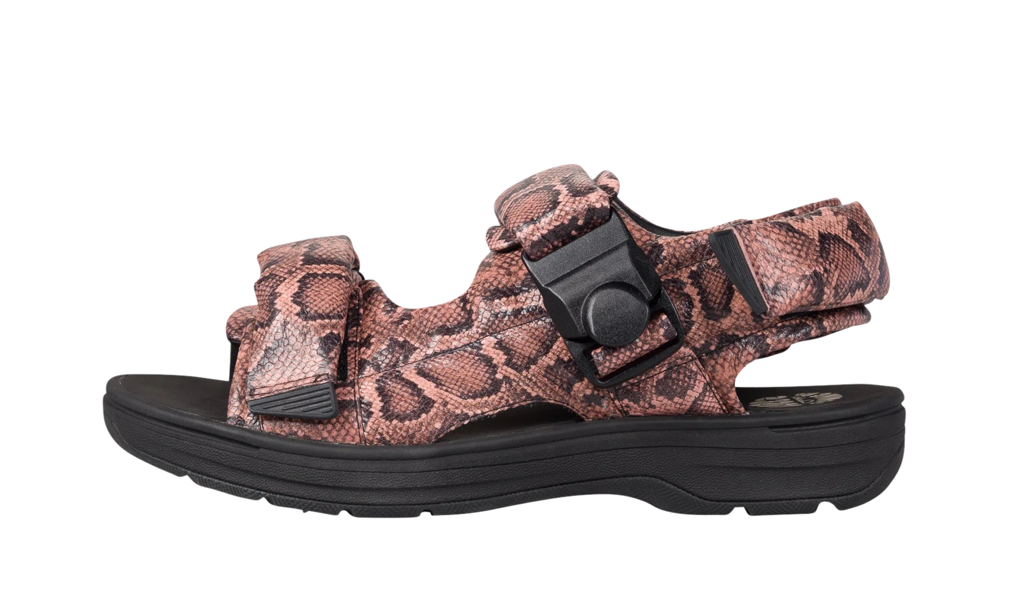 MaSnake-Print Recycled-Polyester "Martine Rose - Pink" CURSANDAL1MRSE