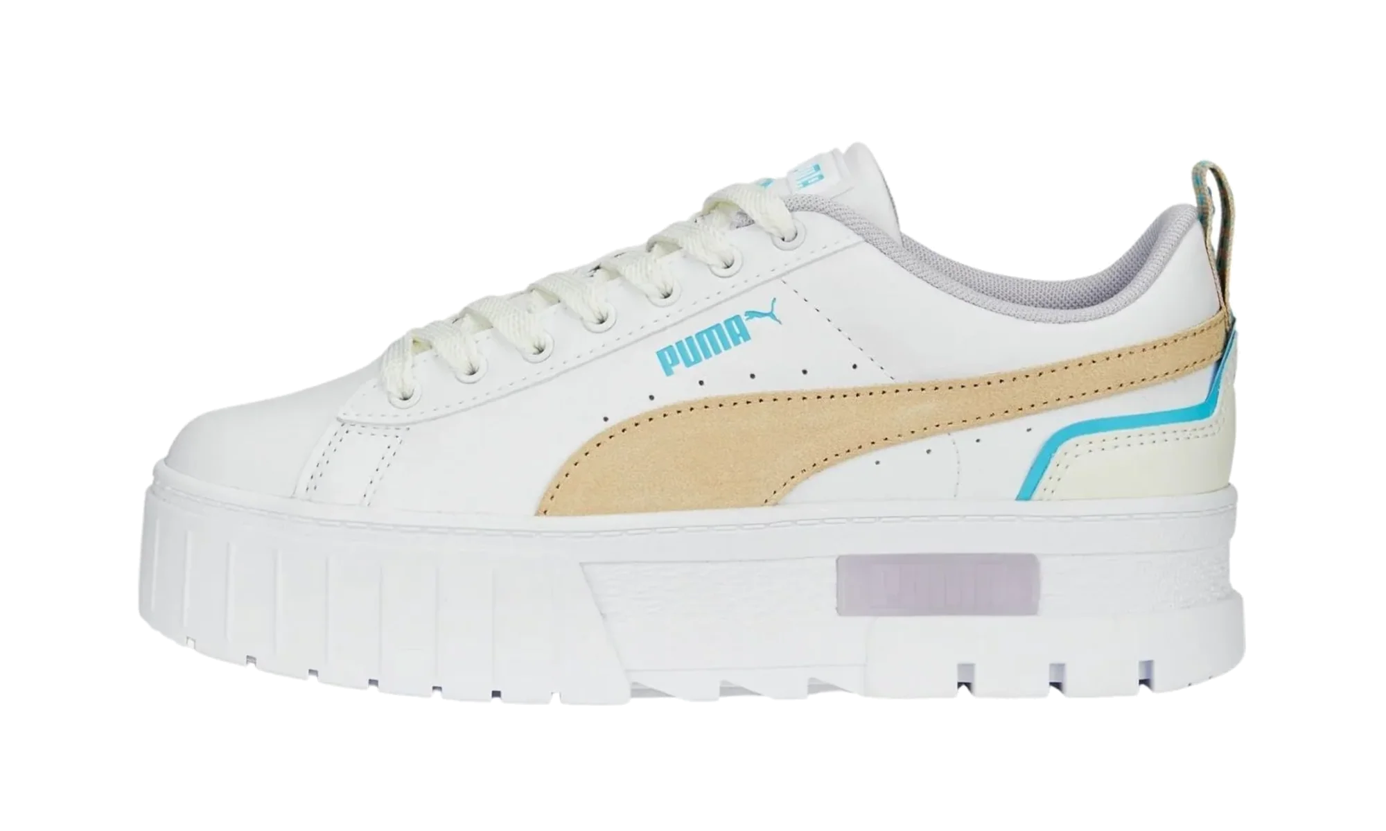 Mayze Brighter Days WMNS "PUMA White / Granola / Hero Blue" 389917 02