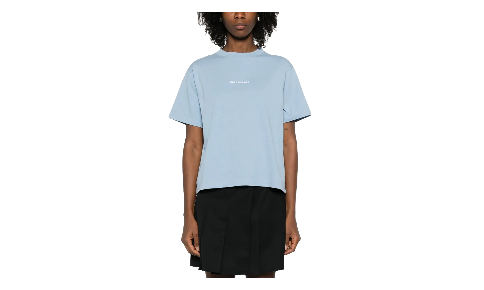 Medium Fit T-Shirt WMNS "Light Blue" 850990 TTVJ1 4773 - Image 2