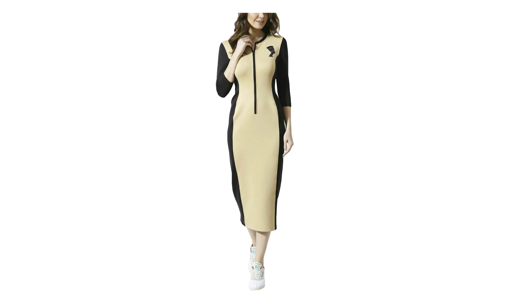 Melody Ehsani Long Dress WMNS "Beige" BQ5043