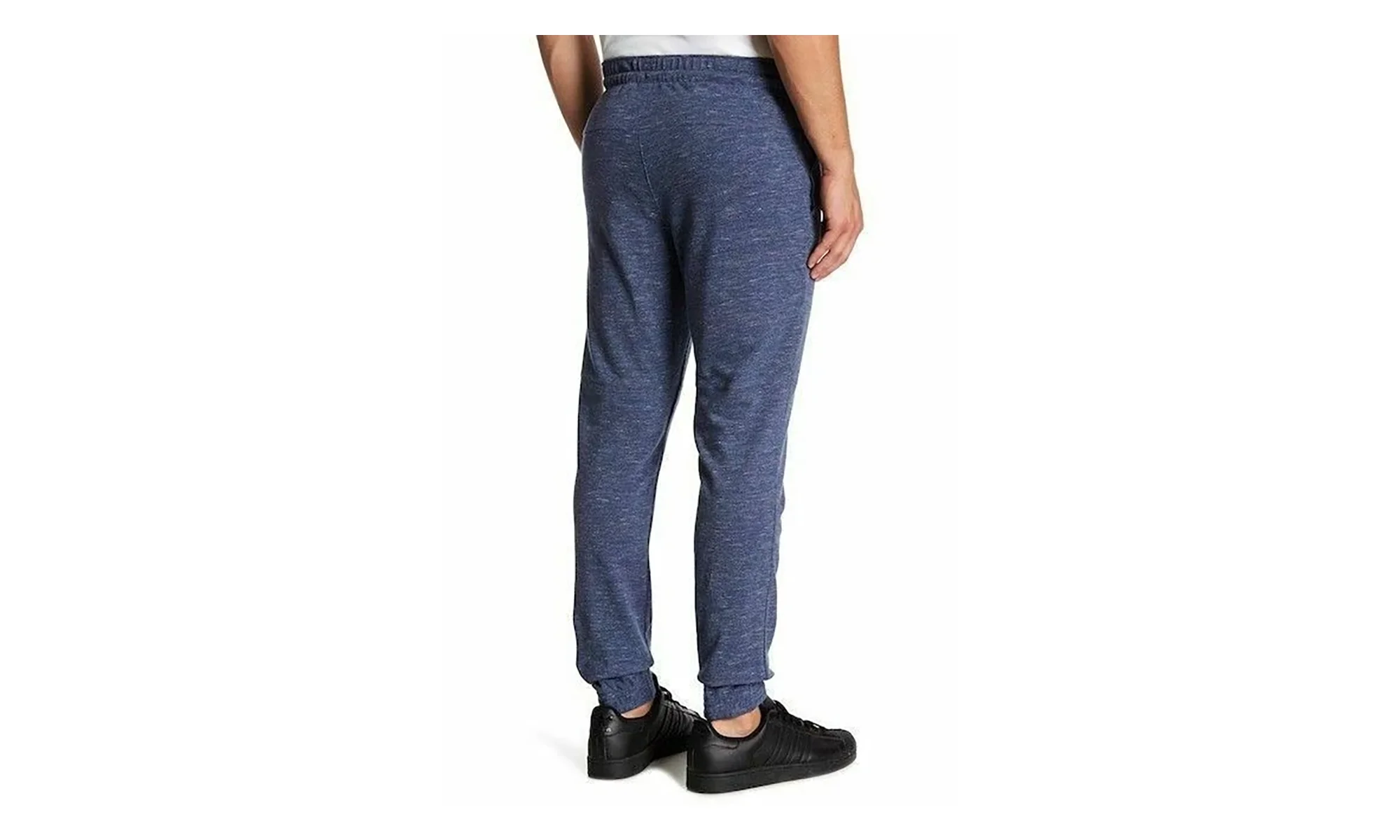 Mens Adidas Pique Pant "Noble Indigo / Black" BS3226 - Image 2