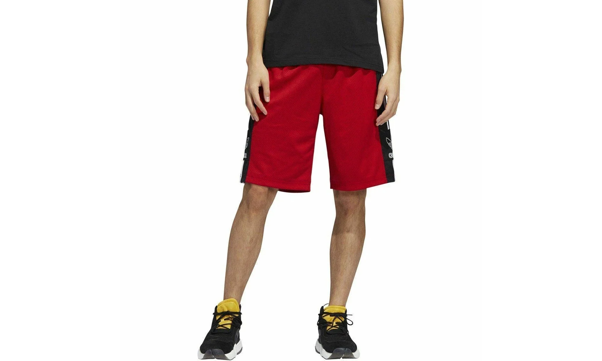 Mesh Outline Shorts "Power Red / Black" EI7516