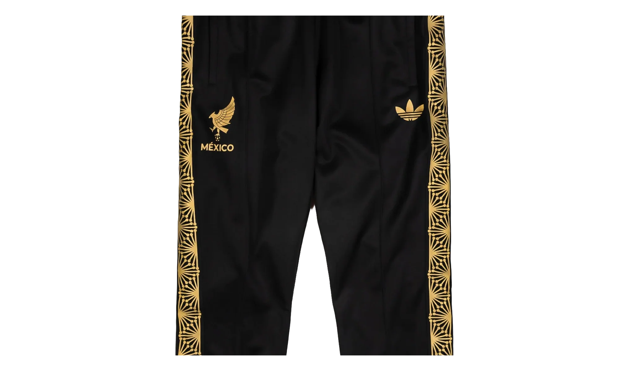 Mexico Gold Track Pants "Black" JE5337 - Image 2