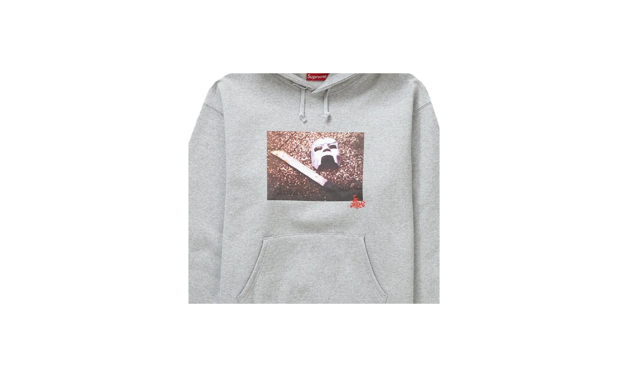 MF DOOM Hooded Sweatshirt "Grey" SU26577 - Image 2