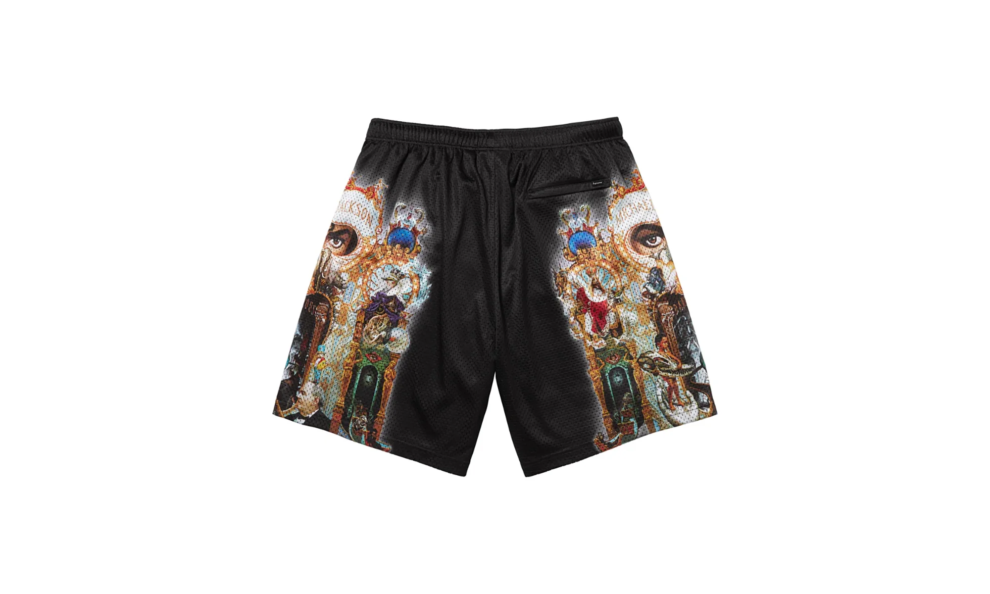 Michael Jackson® Dangerous Mesh Short "FW25 - Black" SU26849 - Image 2
