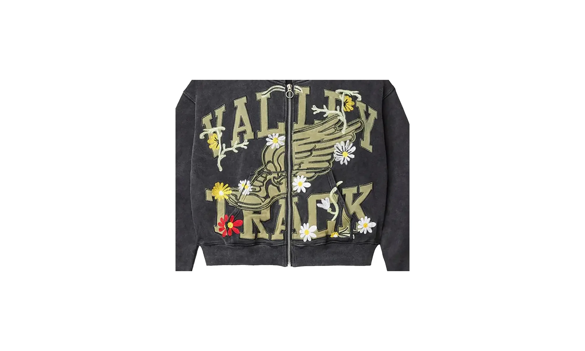Midnight Garden Zip Up Hoodie "Black" FAU1N9ZS - Image 2
