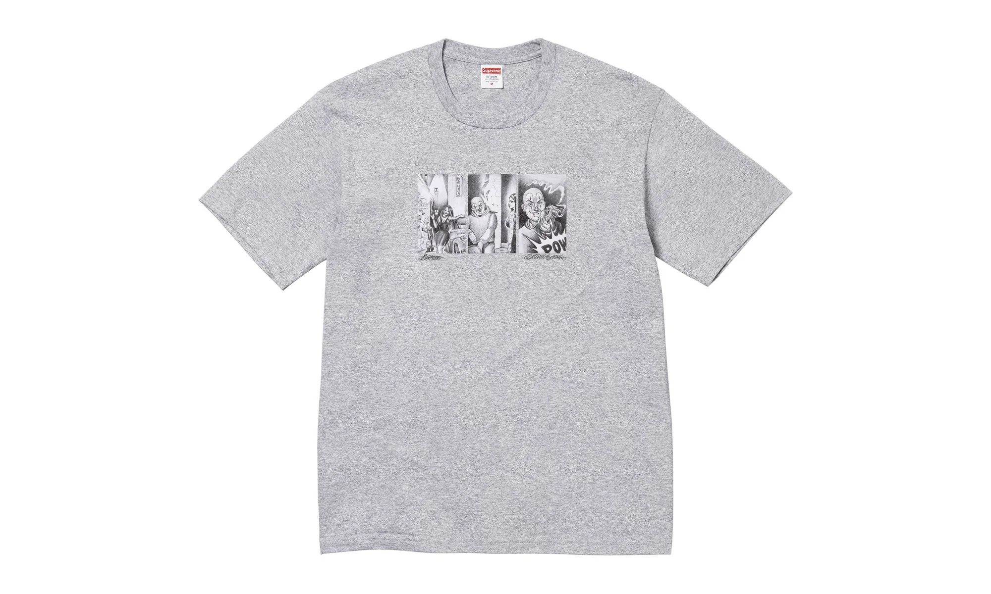 Mister Cartoon Pow T-Shirt "Heather Grey" SU26384
