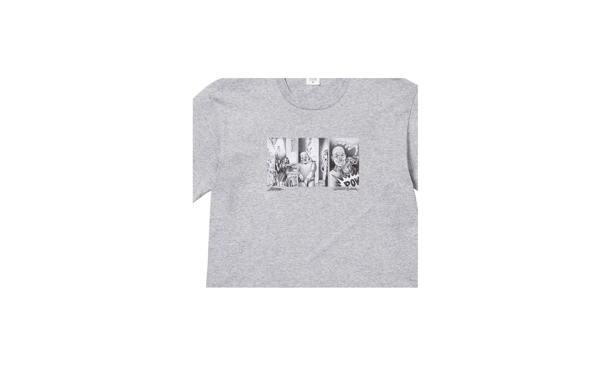 Mister Cartoon Pow T-Shirt "Heather Grey" SU26384 - Image 2