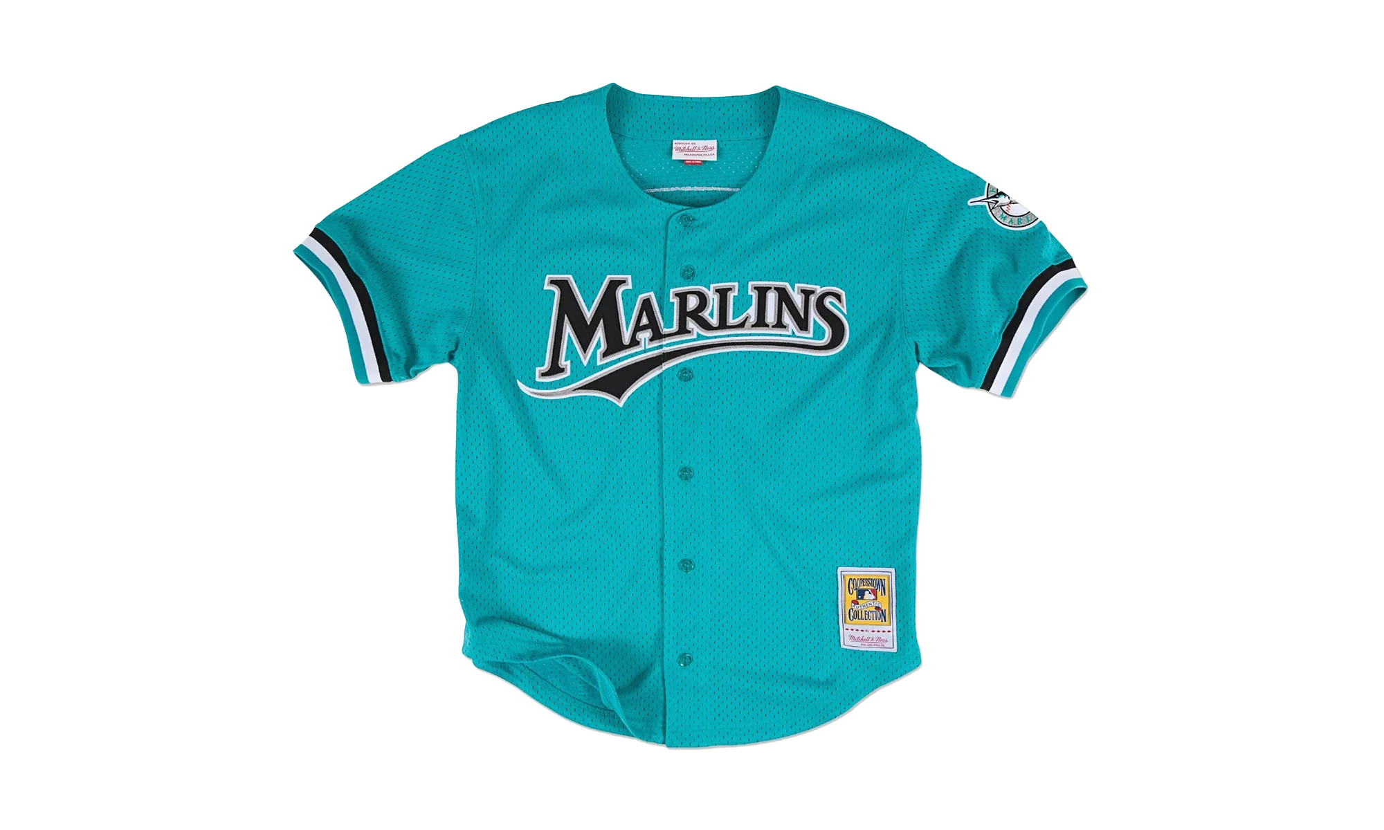 MLB Andre Dawson Authentic Batting Practice Jersey "1995 Miami Marlins - Teal" ABBFGS18311 FMATEAL95ADA - Image 3