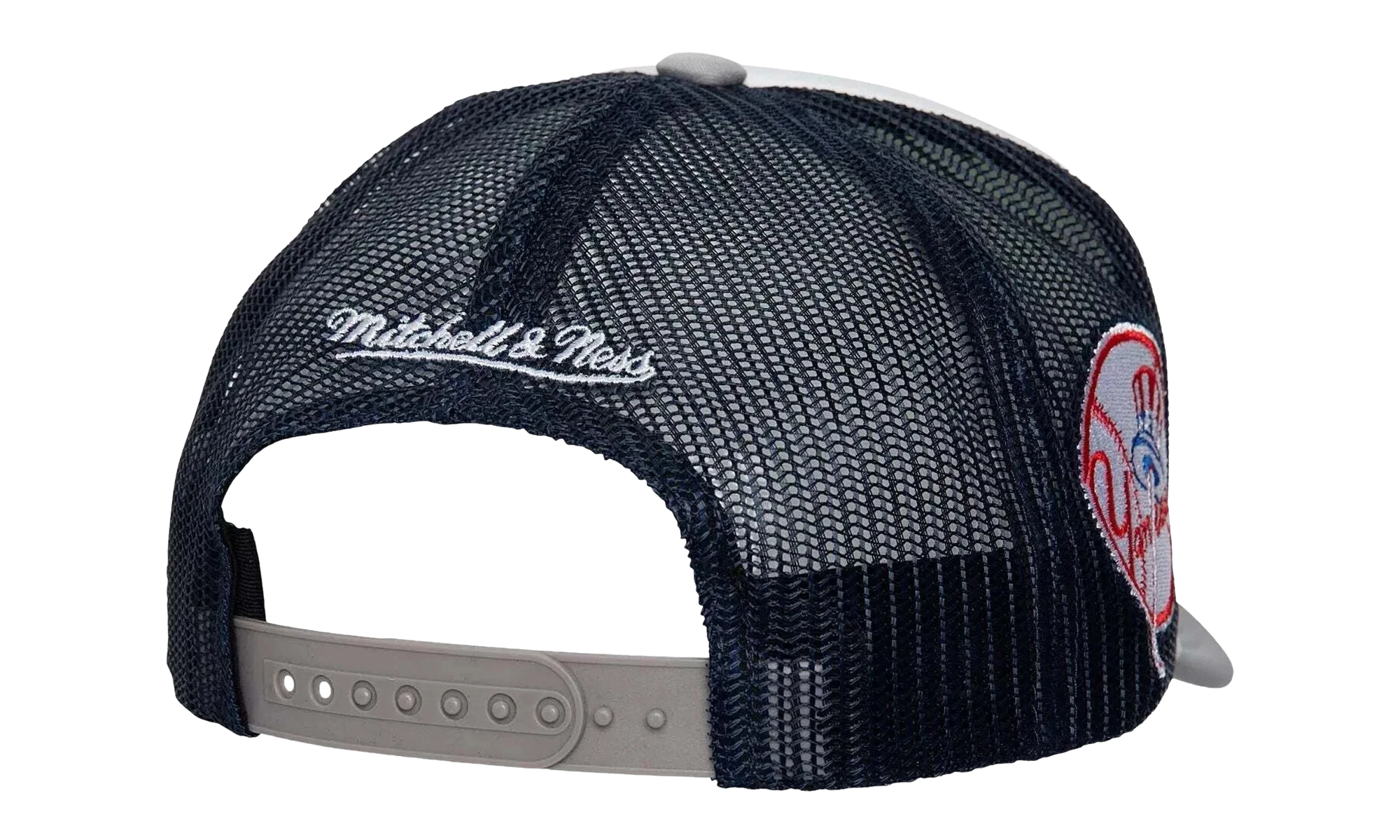 MLB Blocker Trucker Cap "New York Yankees - White" HT8359 NYYWHIT - Image 2