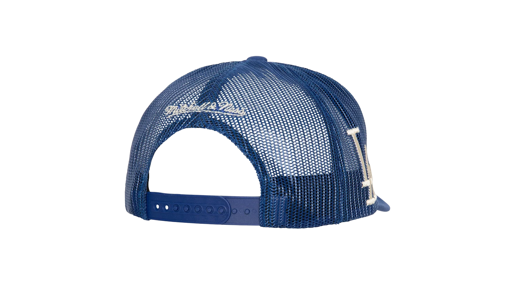 MLB Cooperstown Circle Change Trucker Snapback Cap "Los Angeles Dodgers - Blue" HHSS6660 LADYYPPPBLUE - Image 2