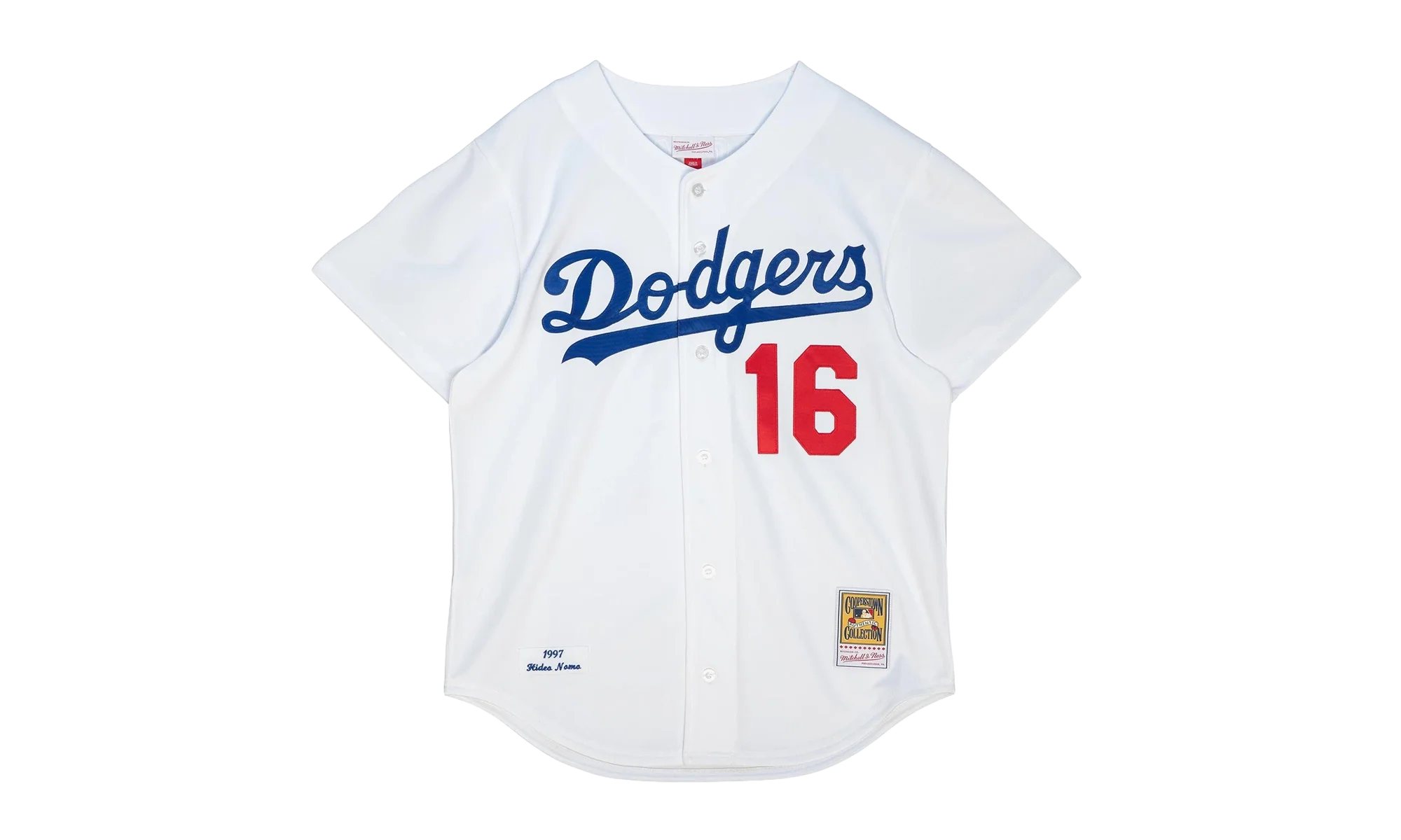 MLB Hideo Nomo Home Jersey "1997 Los Angeles Dodgers – White" AJY13362 LAD97HNOWHIT - Image 3