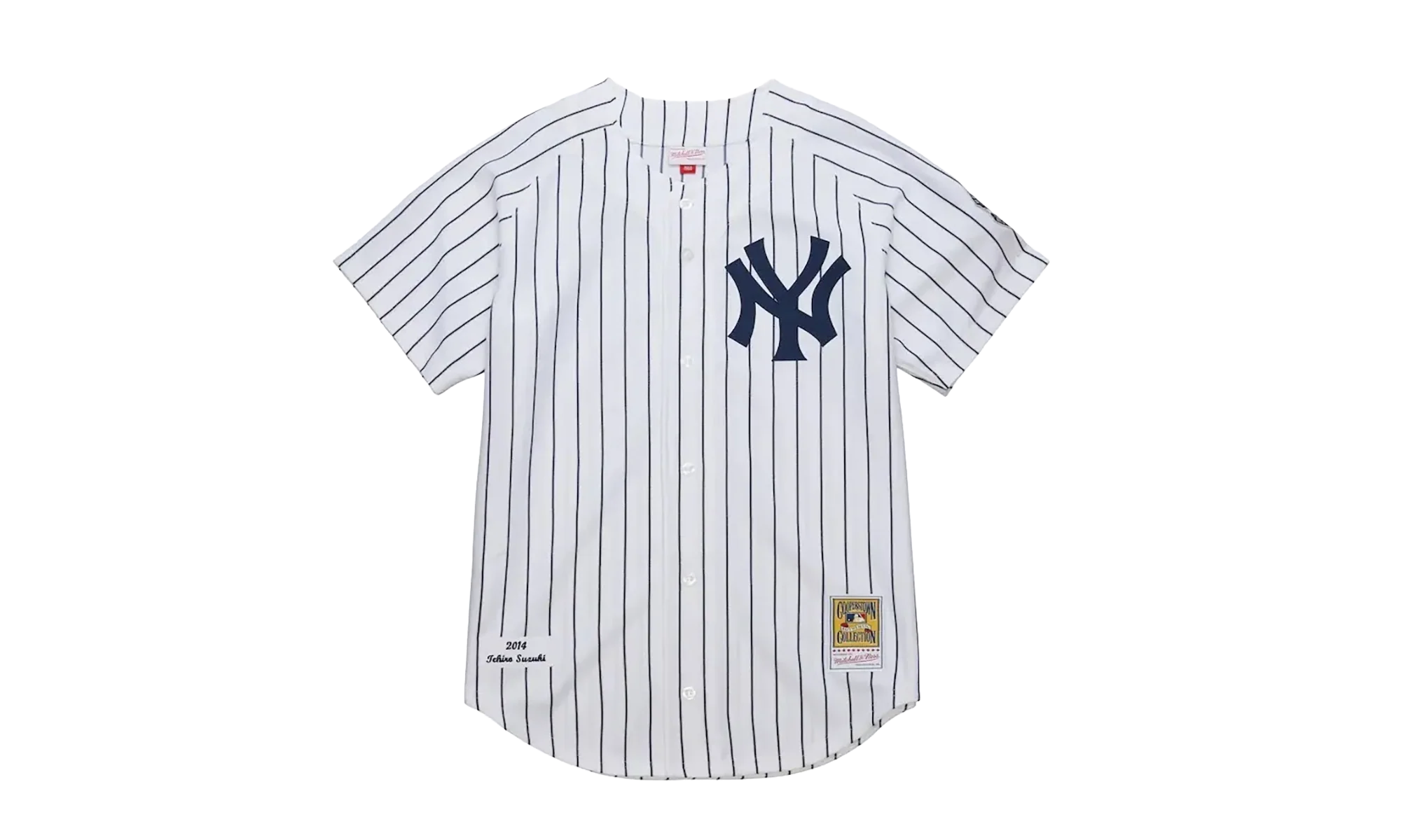MLB Ichiro Suzuki White Home Jersey "2014 New York Yankees – White / Navy" AJY17176 NYY14ISUWHNY - Image 3
