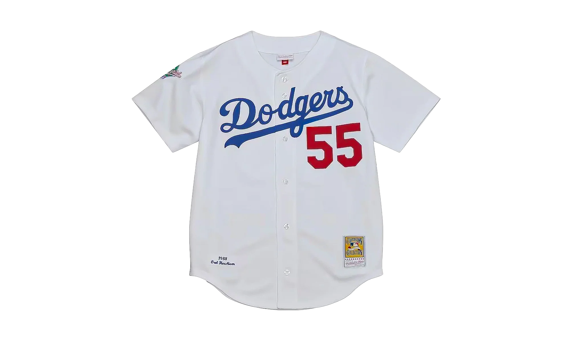 MLB Orel Hershiser World Series Home Jersey "1988 Los Angeles Dodgers – White" AJY15409 LAD88OHRWHIT - Image 3