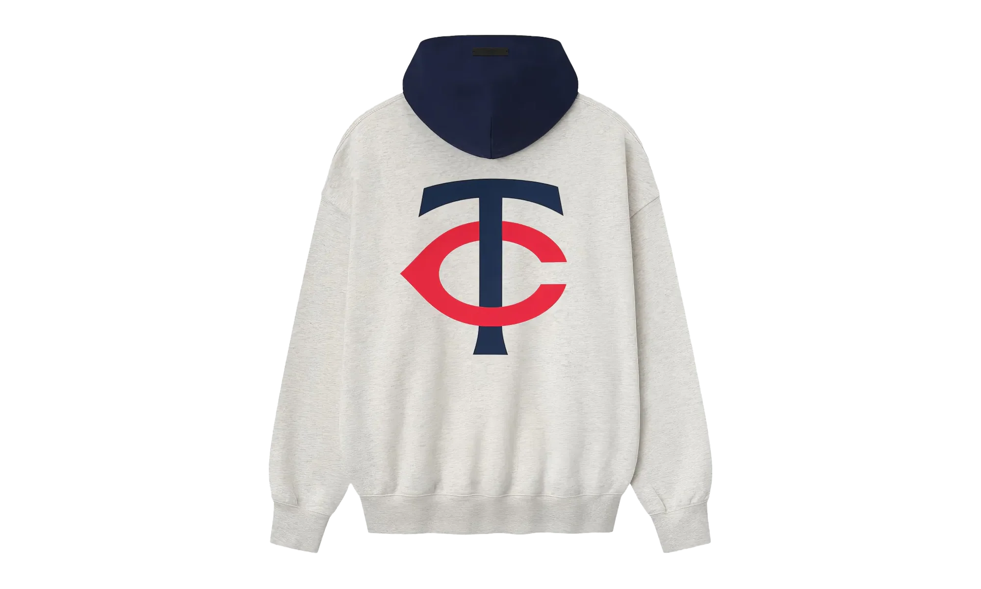 MLB Twins Sport Hoodie "Oatmeal Heather / Midnight Navy" 192ML252015F - Image 2