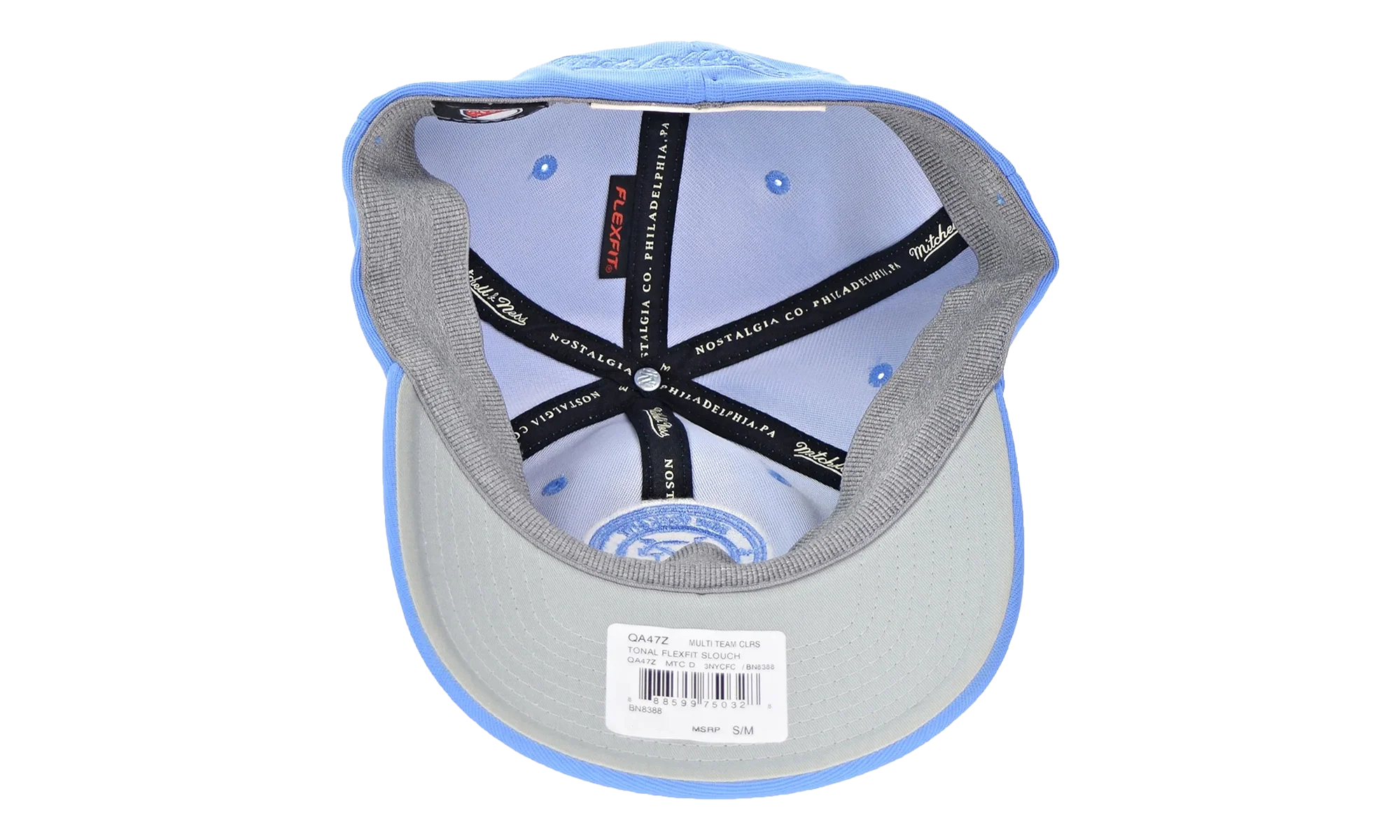 MLS New York City Football Club Tonal Flex Fit Slouch Cap "Blue" QA47Z 3NYCFC - Image 4