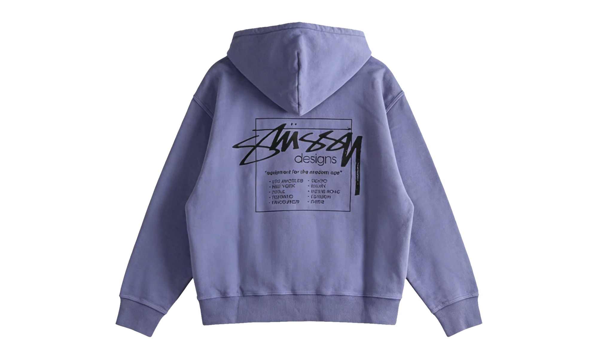 Modern Age Pig Dyed Zip Hoodie "GRAPE" 1975079 GRPE - Image 2