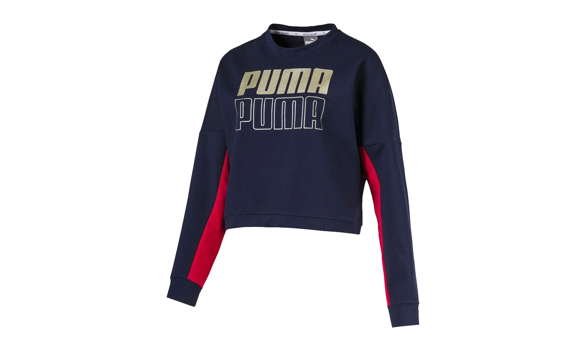 Modern Sport Crew Sweatshirt WMNS "Peacoat / Gold" 852585 06