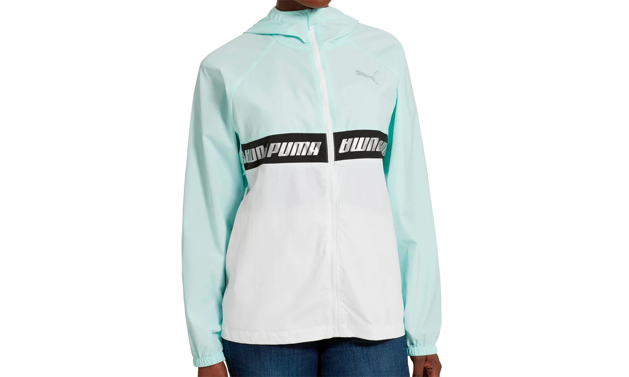 MODERN SPORTS FULL ZIP JACKET WMNS "Fair Aqua - Puma White" 844220 03