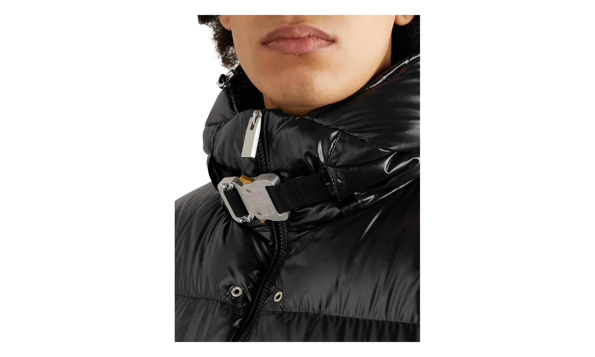 Moncler 1017 ALYX 9SM Almondis Shell Hooded Down Jacket "Black" MON28 - Image 3