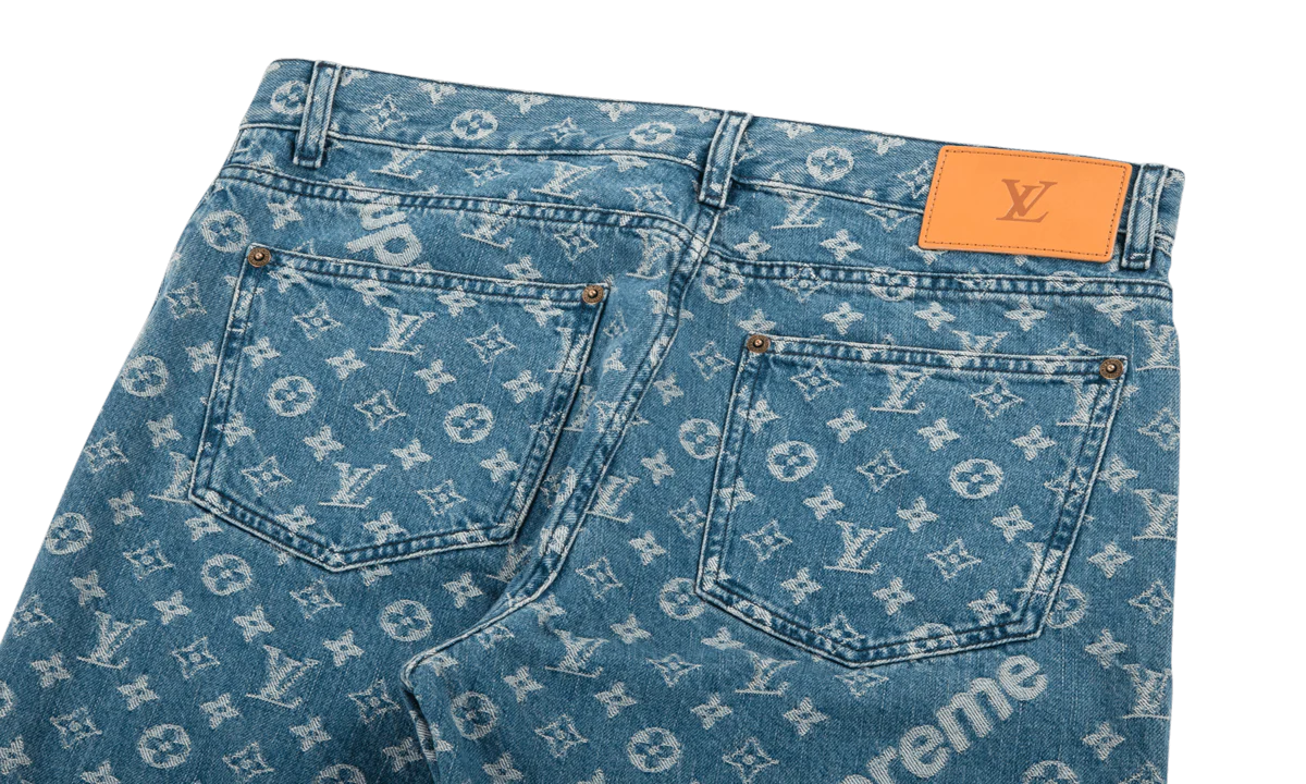 Monogram Regular Jeans "Louis Vuitton X Supreme" 1A3FA0 - Image 3