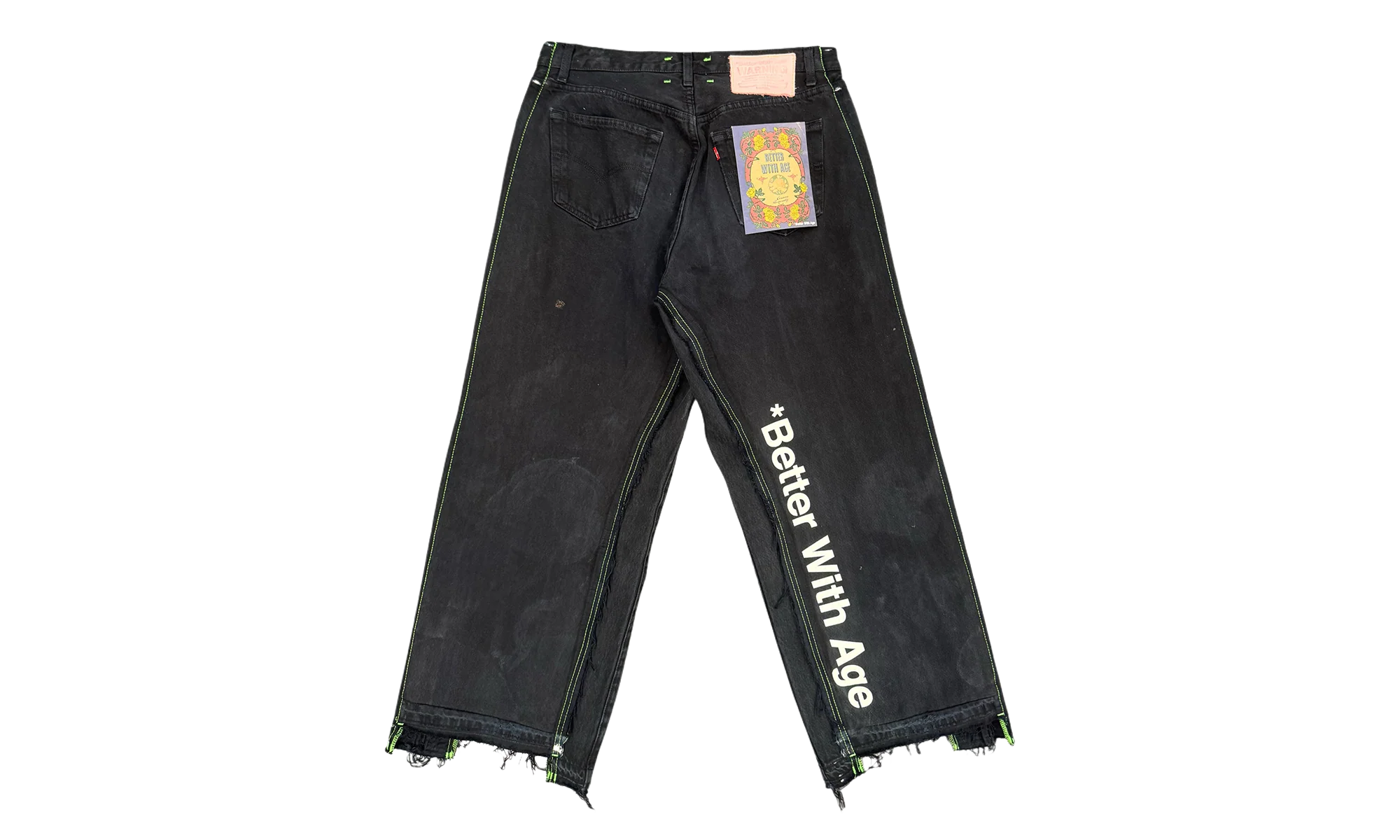 Monroe Triple-Wide Denim Trouser "Black" BWADJMON B - Image 2