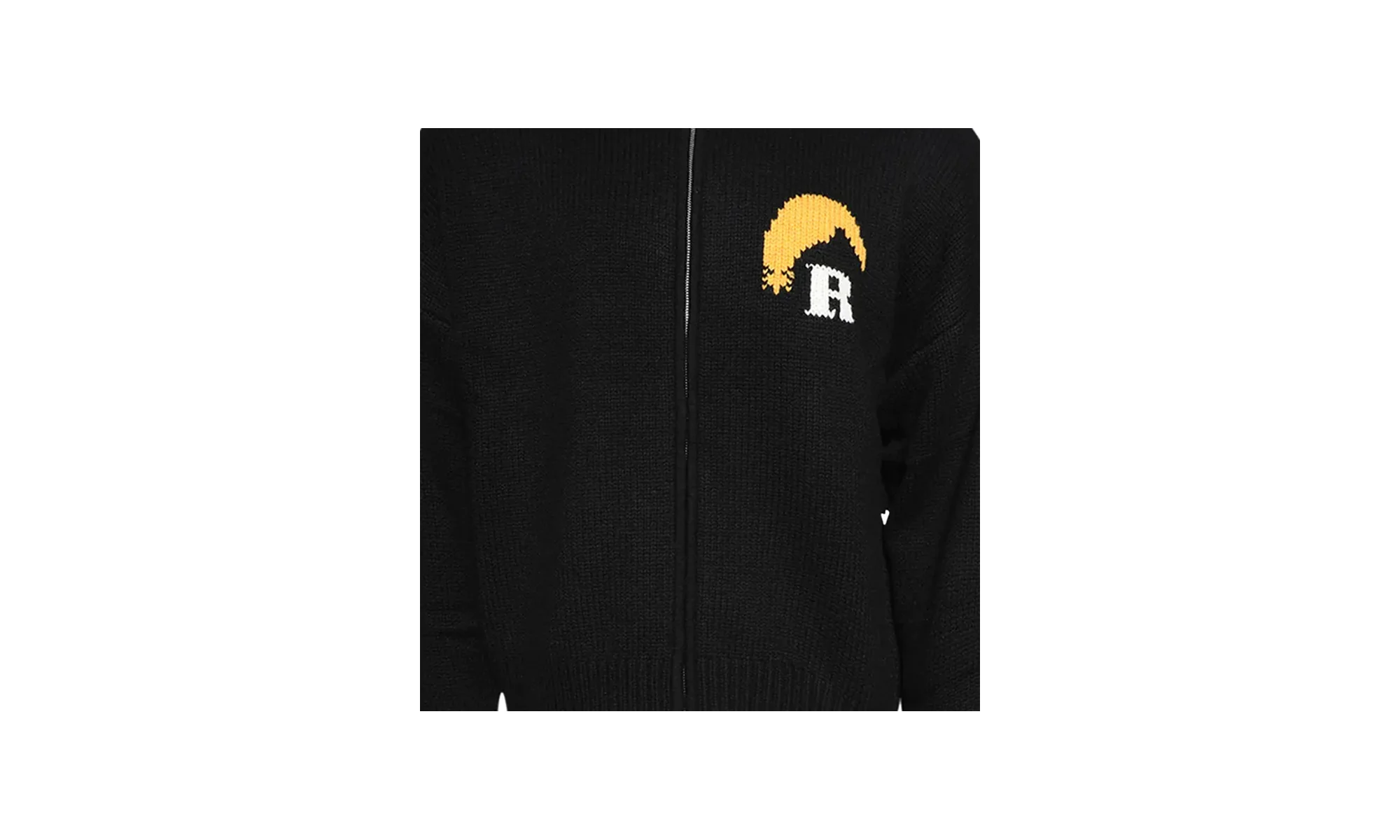 Moonlight Knit Zip Up Hoodie "Black" PF24HO018672322 - Image 2