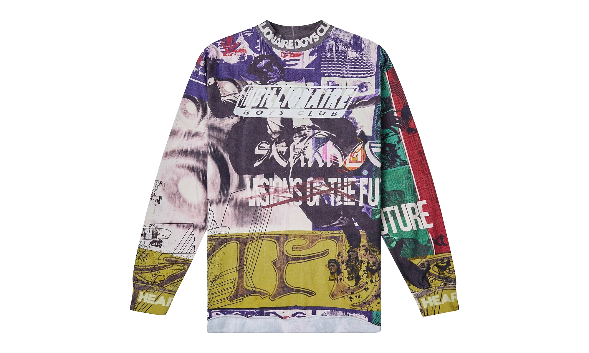 Motto L/S Mock Tee "Multi" 851 1306 WHT